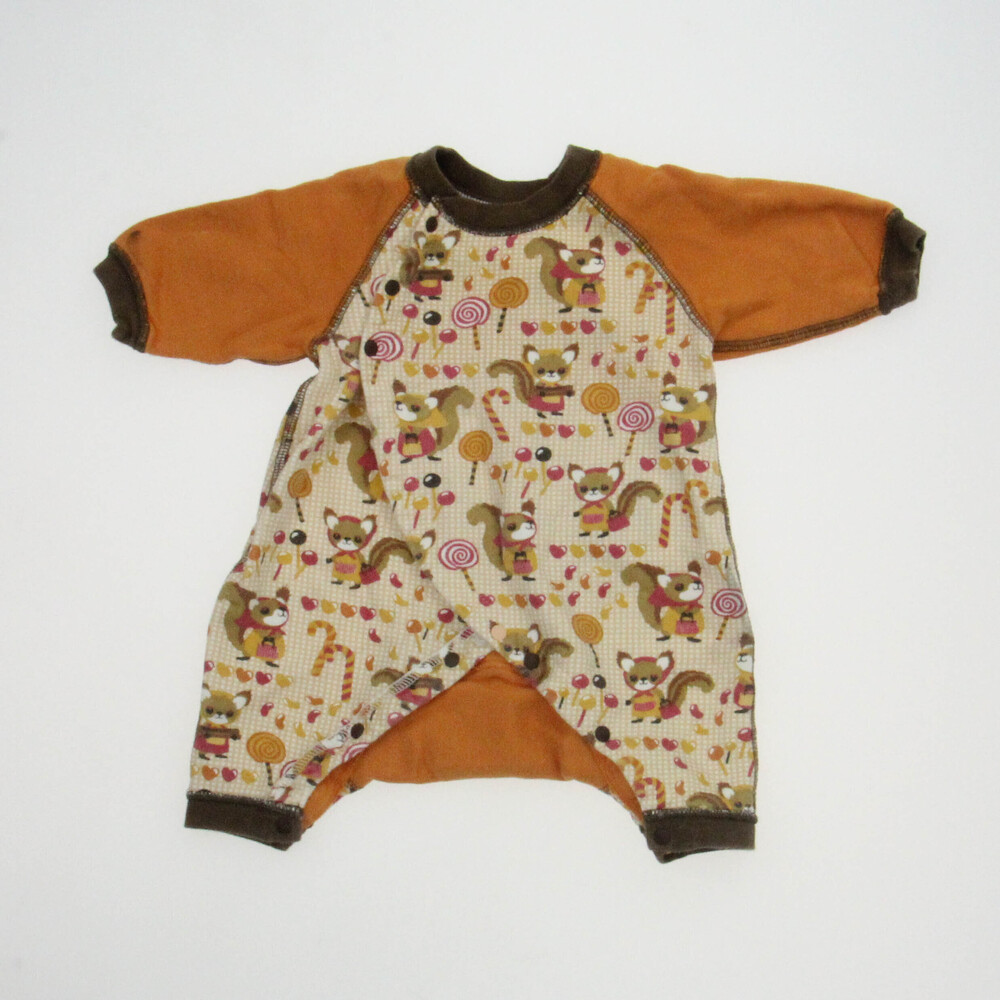 Bit'z Kids Unisex Brown | Orange Long Sleeve Outfit size: 0-3 Months